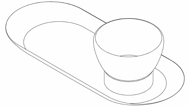 디자인 제30-1004010호(그릇이 부착된 접시, 전황현, 