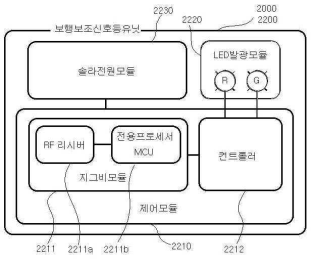 특허출원(등록결정됨) 제10-2022-0145536호(LED 보행보조신호등, 오지윤, 